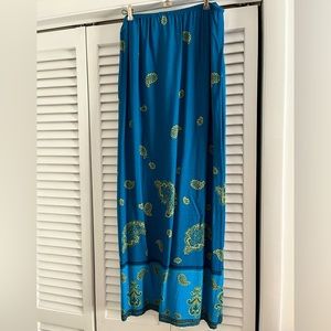 Beautiful John Paul Richard Uniform teal maxi skirt